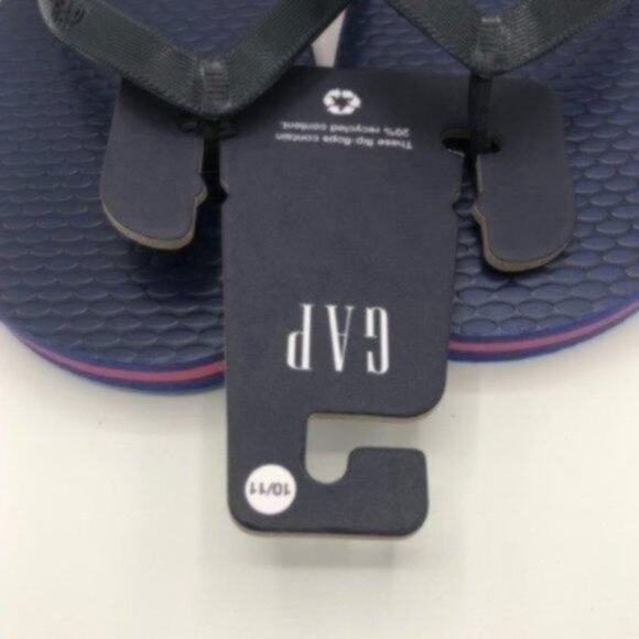 Gap Men's Summer Rainbow Colors Gap Logo  Flip-flops Size 10-11 - Picture 4 of 8